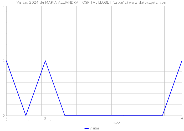 Visitas 2024 de MARIA ALEJANDRA HOSPITAL LLOBET (España) 