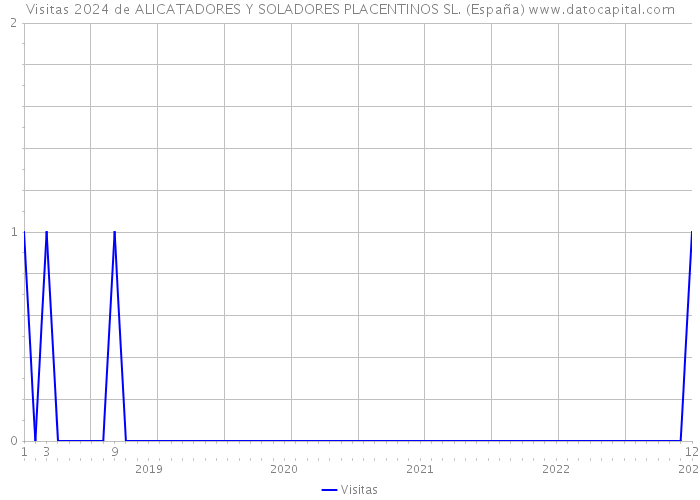 Visitas 2024 de ALICATADORES Y SOLADORES PLACENTINOS SL. (España) 