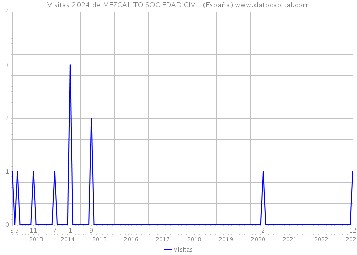 Visitas 2024 de MEZCALITO SOCIEDAD CIVIL (España) 