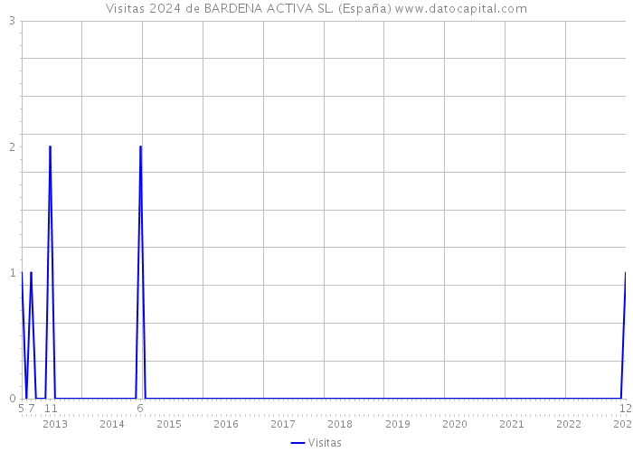 Visitas 2024 de BARDENA ACTIVA SL. (España) 