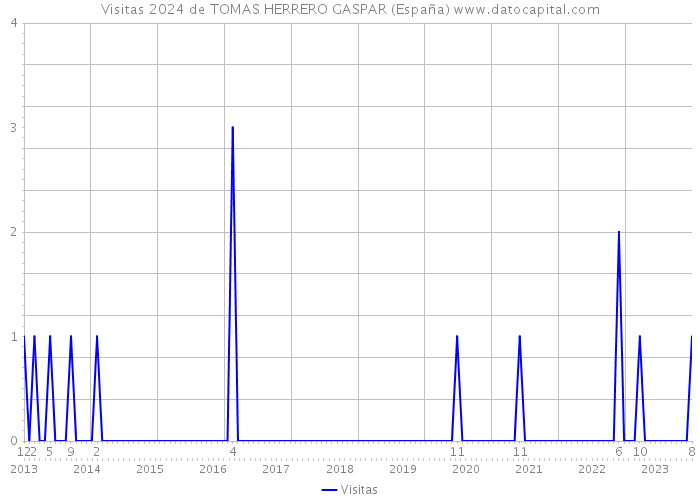 Visitas 2024 de TOMAS HERRERO GASPAR (España) 
