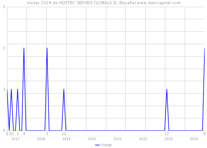 Visitas 2024 de HOSTEC SERVEIS GLOBALS SL (España) 