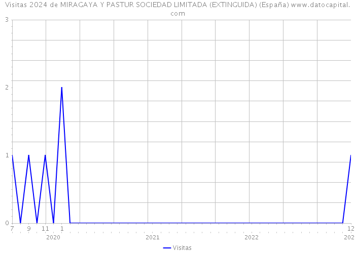 Visitas 2024 de MIRAGAYA Y PASTUR SOCIEDAD LIMITADA (EXTINGUIDA) (España) 