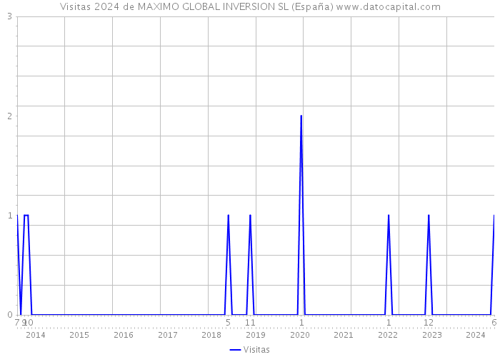 Visitas 2024 de MAXIMO GLOBAL INVERSION SL (España) 