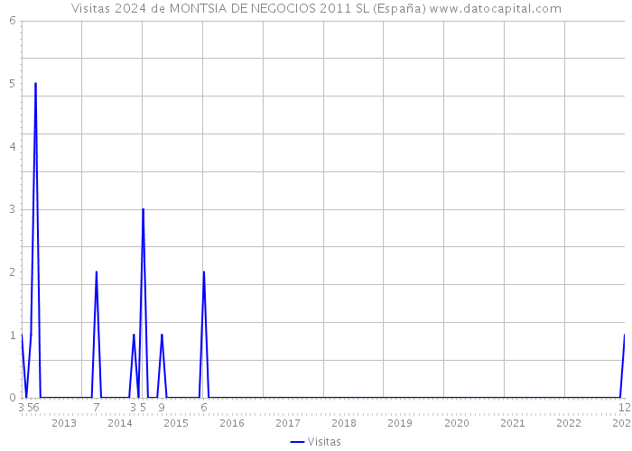 Visitas 2024 de MONTSIA DE NEGOCIOS 2011 SL (España) 