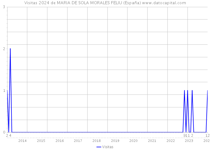 Visitas 2024 de MARIA DE SOLA MORALES FELIU (España) 