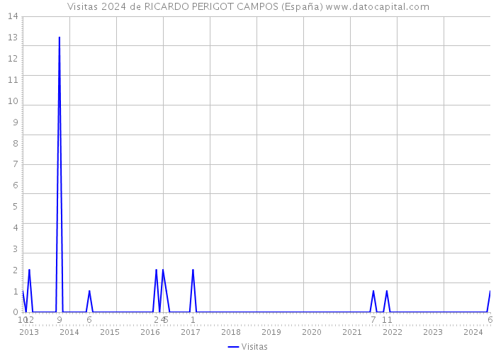 Visitas 2024 de RICARDO PERIGOT CAMPOS (España) 