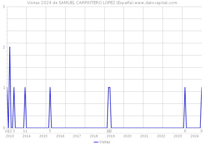 Visitas 2024 de SAMUEL CARPINTERO LOPEZ (España) 