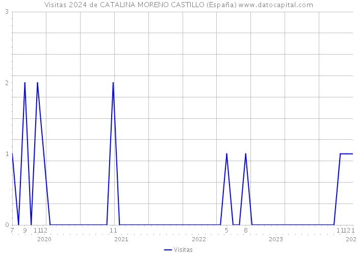 Visitas 2024 de CATALINA MORENO CASTILLO (España) 