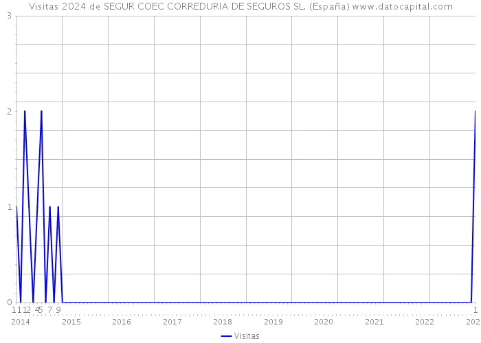 Visitas 2024 de SEGUR COEC CORREDURIA DE SEGUROS SL. (España) 