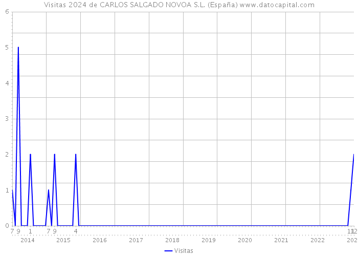 Visitas 2024 de CARLOS SALGADO NOVOA S.L. (España) 