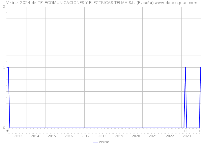 Visitas 2024 de TELECOMUNICACIONES Y ELECTRICAS TELMA S.L. (España) 