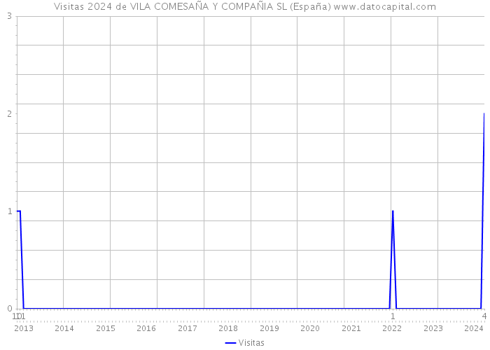 Visitas 2024 de VILA COMESAÑA Y COMPAÑIA SL (España) 