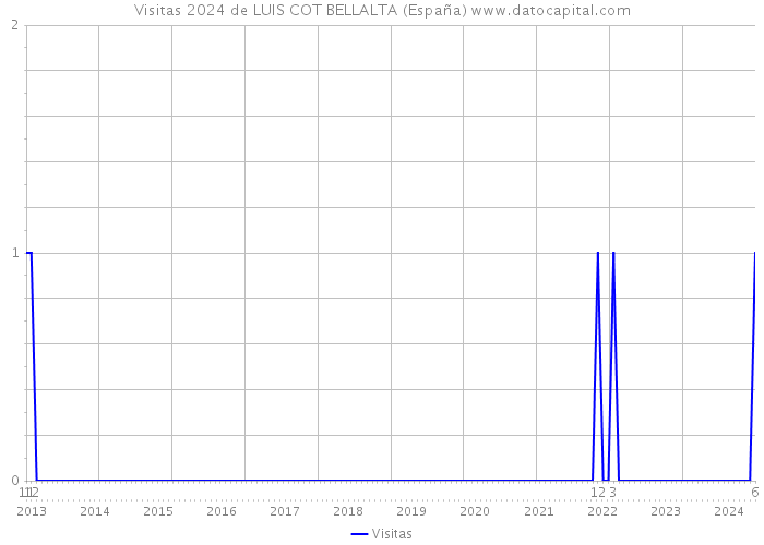 Visitas 2024 de LUIS COT BELLALTA (España) 