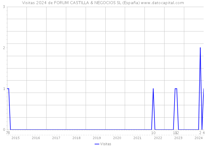 Visitas 2024 de FORUM CASTILLA & NEGOCIOS SL (España) 