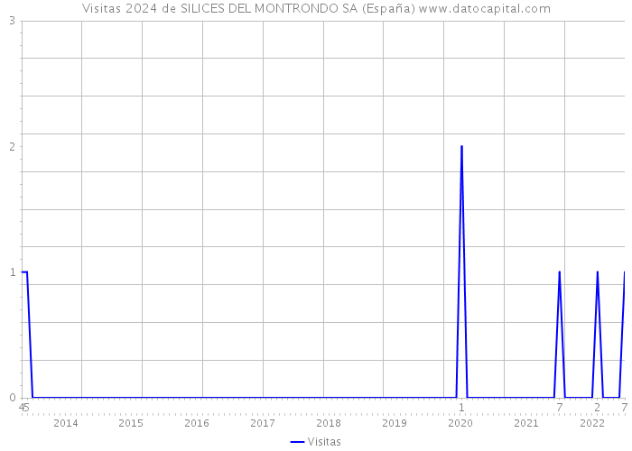 Visitas 2024 de SILICES DEL MONTRONDO SA (España) 