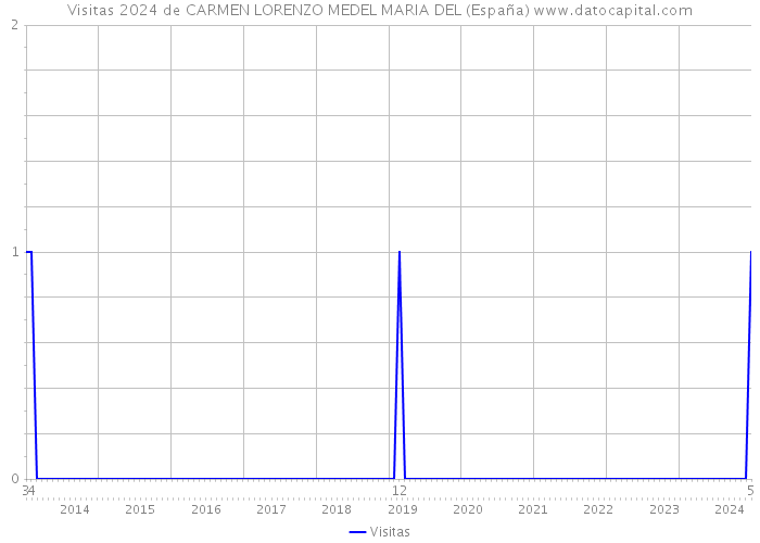 Visitas 2024 de CARMEN LORENZO MEDEL MARIA DEL (España) 
