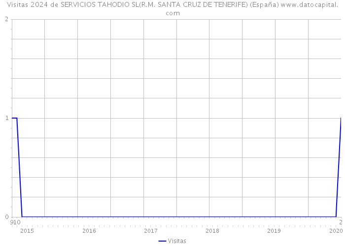 Visitas 2024 de SERVICIOS TAHODIO SL(R.M. SANTA CRUZ DE TENERIFE) (España) 