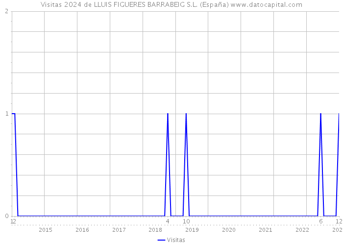 Visitas 2024 de LLUIS FIGUERES BARRABEIG S.L. (España) 