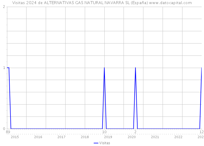 Visitas 2024 de ALTERNATIVAS GAS NATURAL NAVARRA SL (España) 