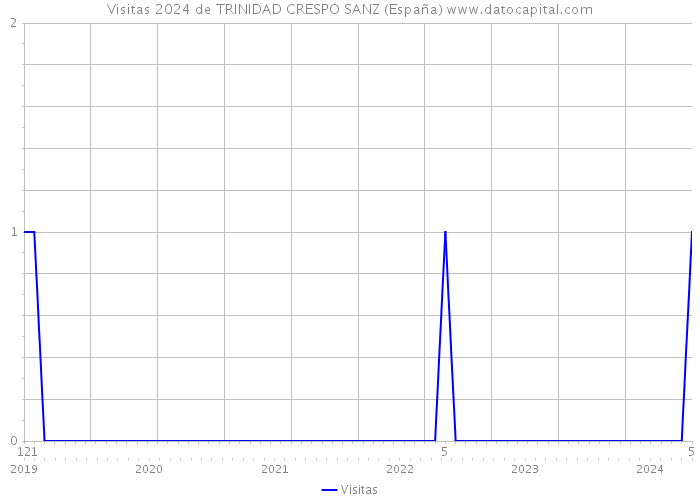 Visitas 2024 de TRINIDAD CRESPO SANZ (España) 