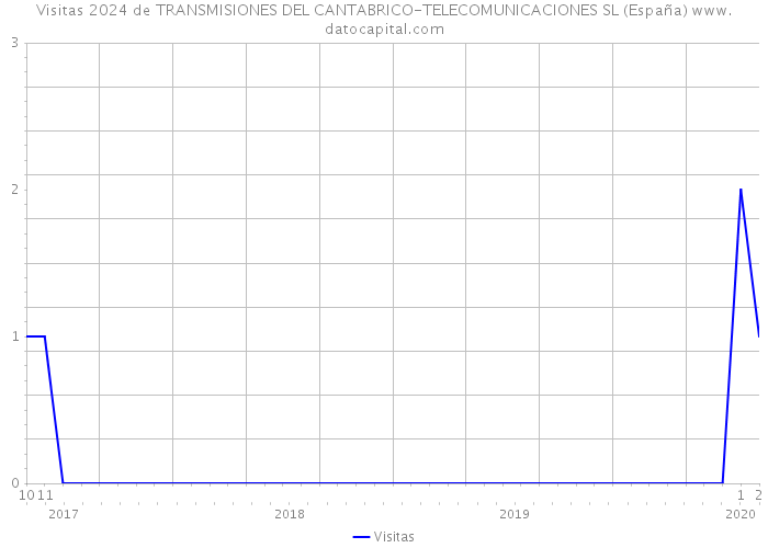 Visitas 2024 de TRANSMISIONES DEL CANTABRICO-TELECOMUNICACIONES SL (España) 