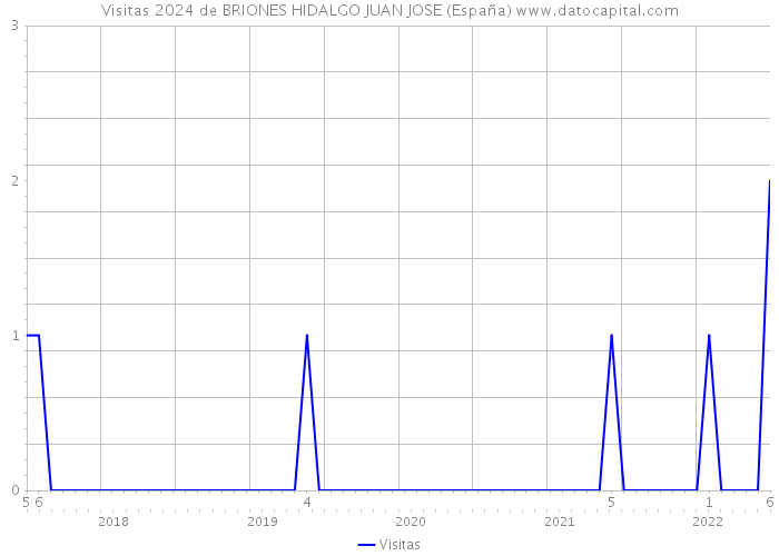 Visitas 2024 de BRIONES HIDALGO JUAN JOSE (España) 