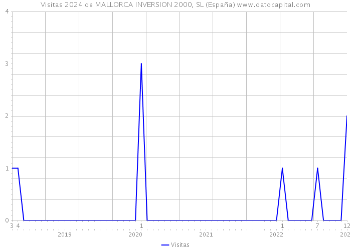 Visitas 2024 de MALLORCA INVERSION 2000, SL (España) 