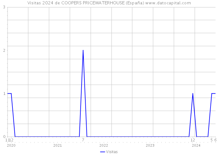 Visitas 2024 de COOPERS PRICEWATERHOUSE (España) 