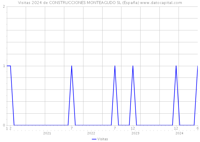 Visitas 2024 de CONSTRUCCIONES MONTEAGUDO SL (España) 