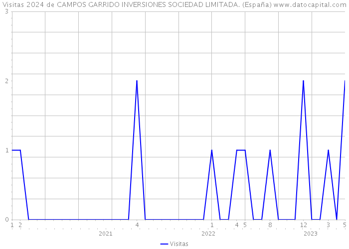 Visitas 2024 de CAMPOS GARRIDO INVERSIONES SOCIEDAD LIMITADA. (España) 