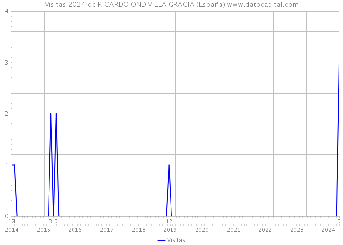 Visitas 2024 de RICARDO ONDIVIELA GRACIA (España) 