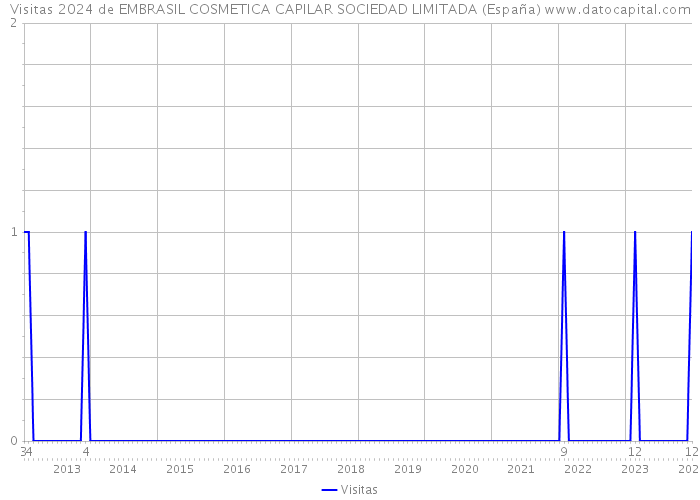 Visitas 2024 de EMBRASIL COSMETICA CAPILAR SOCIEDAD LIMITADA (España) 