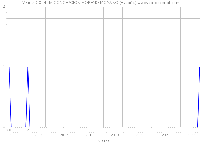 Visitas 2024 de CONCEPCION MORENO MOYANO (España) 