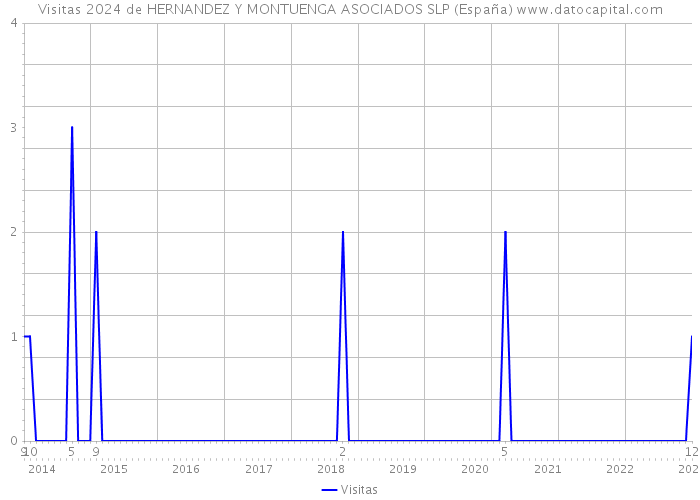 Visitas 2024 de HERNANDEZ Y MONTUENGA ASOCIADOS SLP (España) 