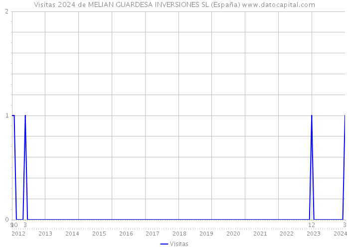 Visitas 2024 de MELIAN GUARDESA INVERSIONES SL (España) 
