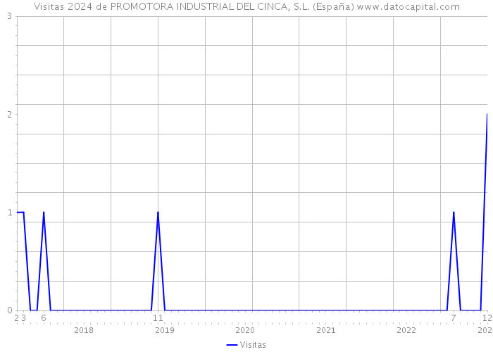 Visitas 2024 de PROMOTORA INDUSTRIAL DEL CINCA, S.L. (España) 