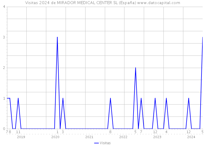 Visitas 2024 de MIRADOR MEDICAL CENTER SL (España) 