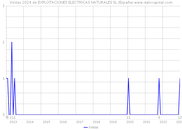 Visitas 2024 de EXPLOTACIONES ELECTRICAS NATURALES SL (España) 
