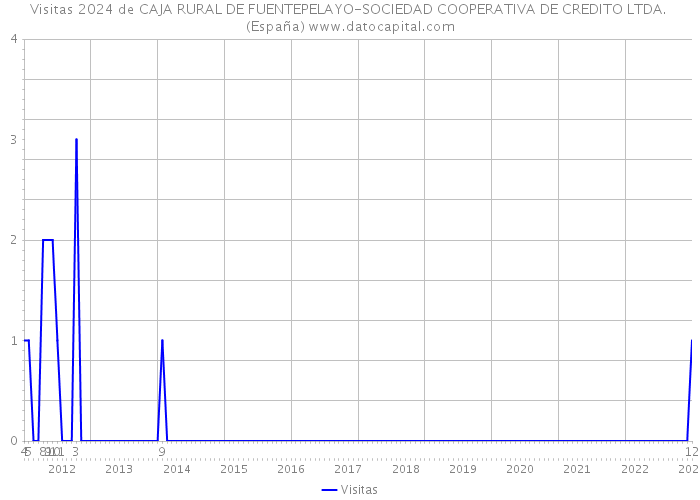 Visitas 2024 de CAJA RURAL DE FUENTEPELAYO-SOCIEDAD COOPERATIVA DE CREDITO LTDA. (España) 