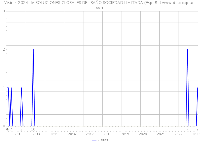 Visitas 2024 de SOLUCIONES GLOBALES DEL BAÑO SOCIEDAD LIMITADA (España) 