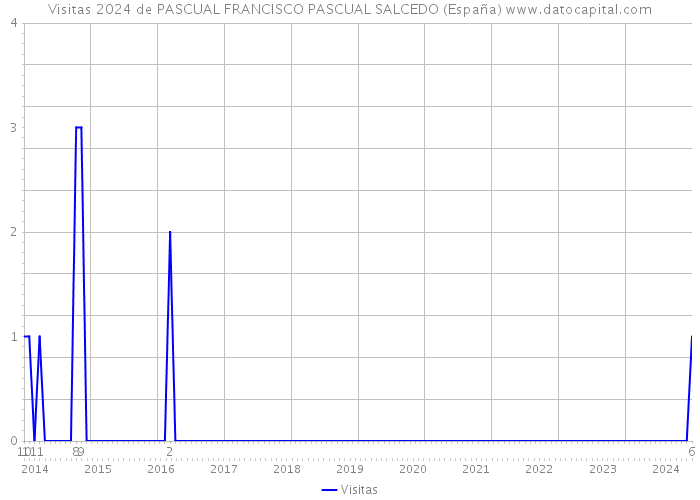 Visitas 2024 de PASCUAL FRANCISCO PASCUAL SALCEDO (España) 