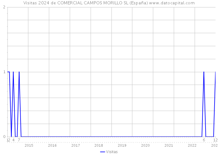 Visitas 2024 de COMERCIAL CAMPOS MORILLO SL (España) 