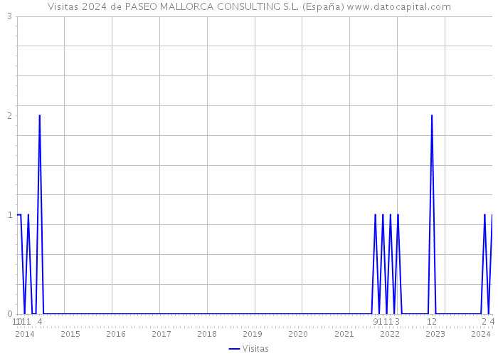 Visitas 2024 de PASEO MALLORCA CONSULTING S.L. (España) 