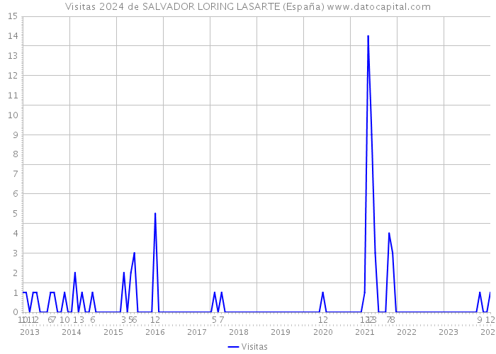 Visitas 2024 de SALVADOR LORING LASARTE (España) 