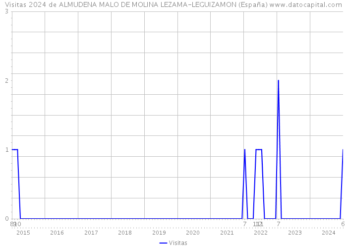 Visitas 2024 de ALMUDENA MALO DE MOLINA LEZAMA-LEGUIZAMON (España) 