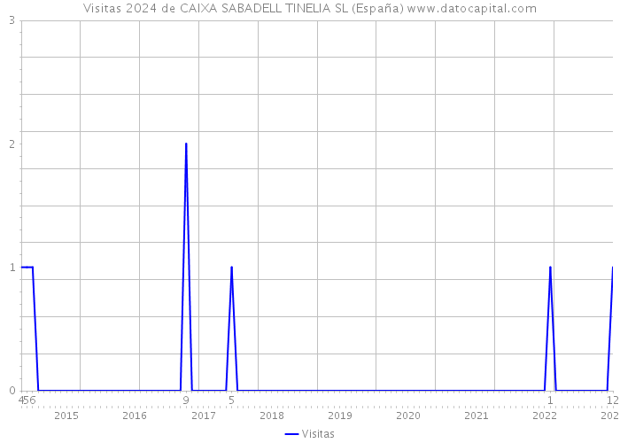 Visitas 2024 de CAIXA SABADELL TINELIA SL (España) 