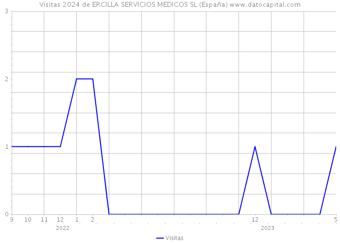 Visitas 2024 de ERCILLA SERVICIOS MEDICOS SL (España) 