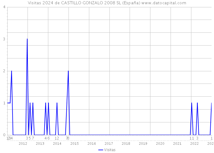 Visitas 2024 de CASTILLO GONZALO 2008 SL (España) 