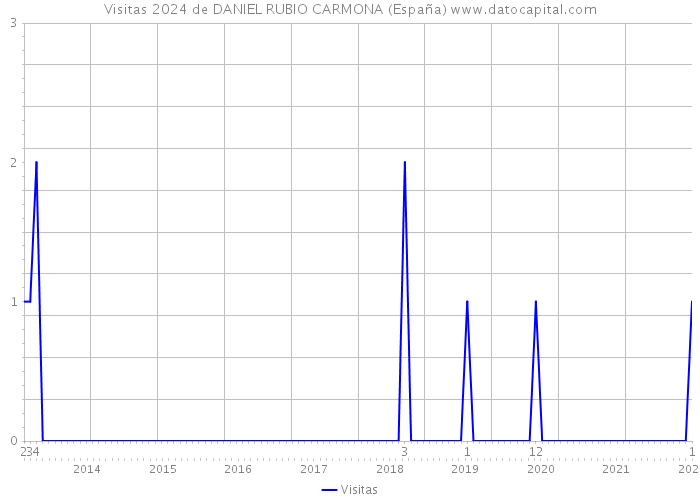 Visitas 2024 de DANIEL RUBIO CARMONA (España) 